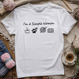 simple crocheter t shirt white