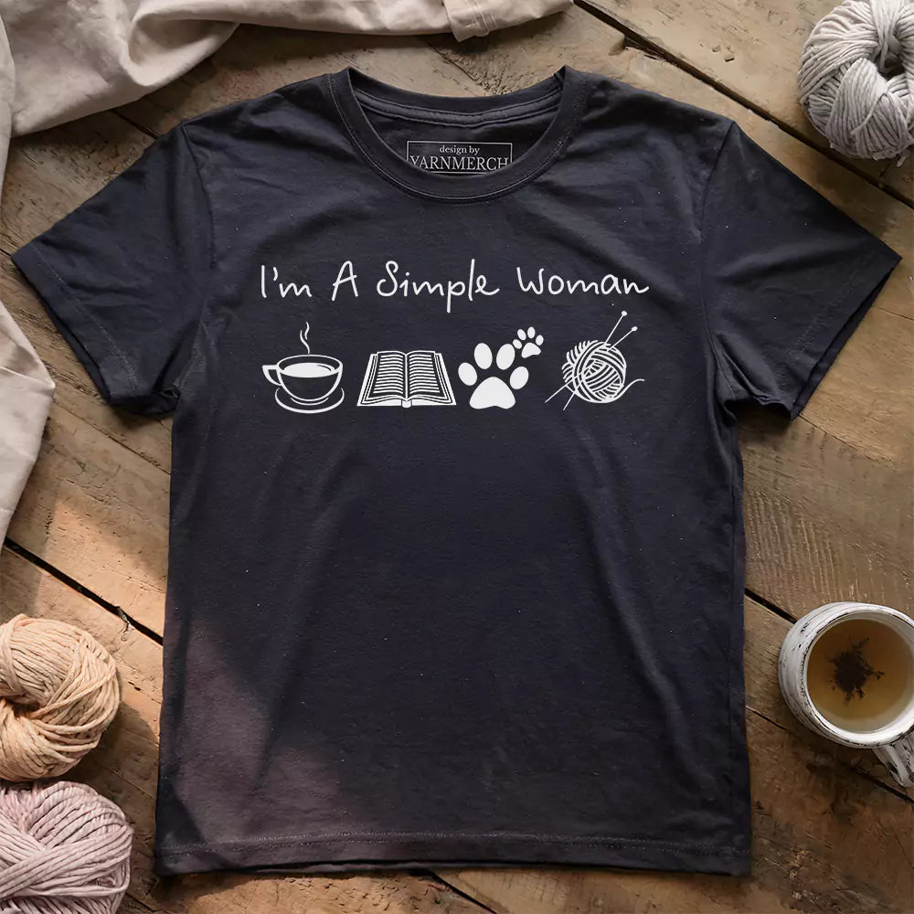 simple woman t shirt dark grey heather