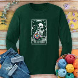 skeleton crocheter tarot long sleeve forest