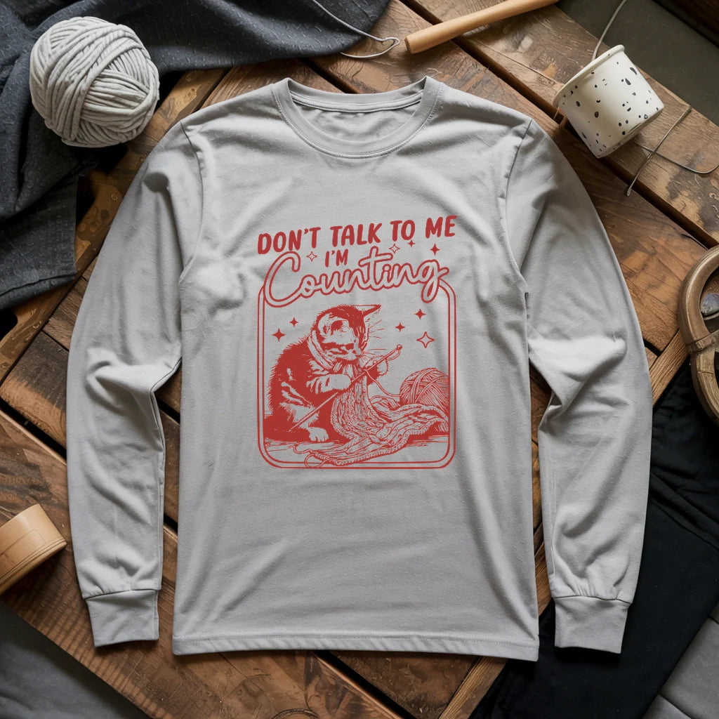 sportgrey Shh_I_mCountingLongSleeveT shirt