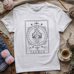 taurus yarn tarot t shirt white