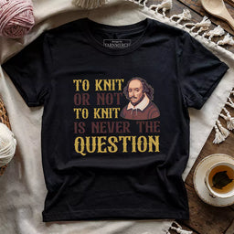 to knit or not t shirt black