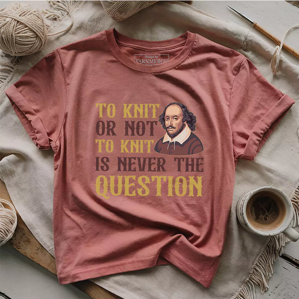 to knit or not t shirt heather mauve