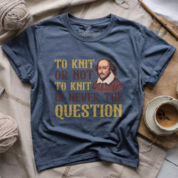 to knit or not t shirt heather navy