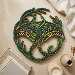 tribal manta ray wall decor