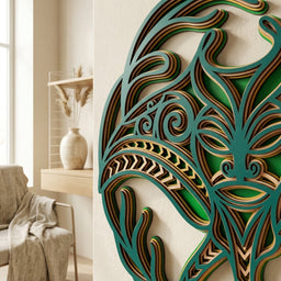 tribal manta ray wall decor