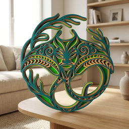 tribal manta ray wall decor2