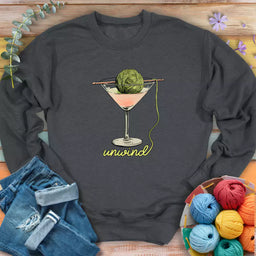 unwind sweatshirt dark heather