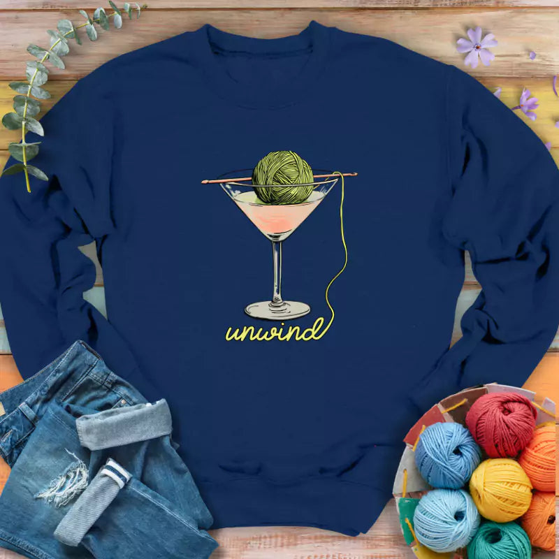unwind sweatshirt navy