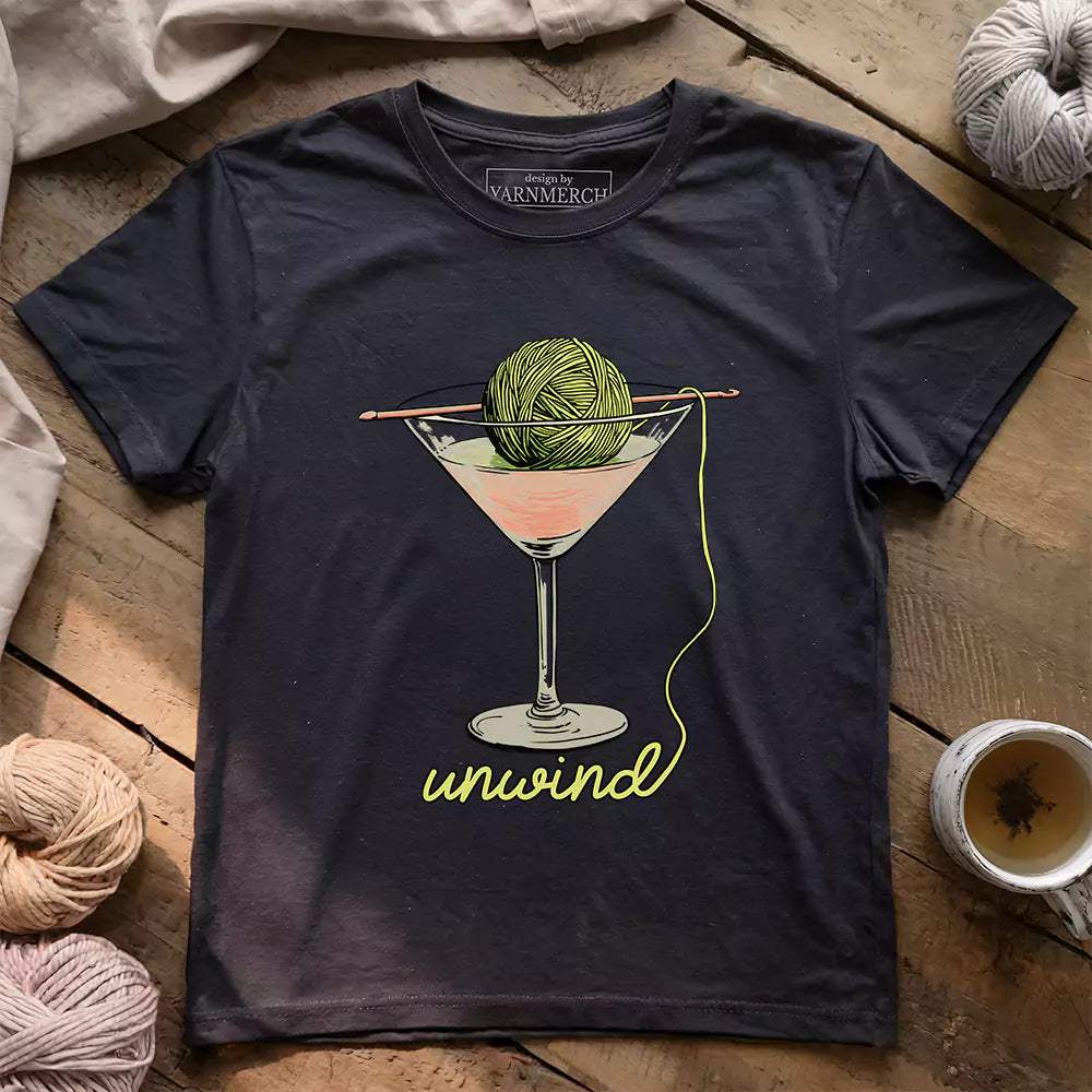 unwind t shirt dark grey heather