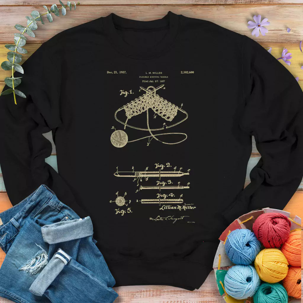 vintage knitting pattern sweatshirt black_a5f455e7 034d 4691 9785 73709563a8d2