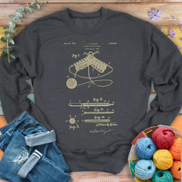 vintage knitting pattern sweatshirt dark heather_9217afe9 ae14 4e9b a8f3 fd39871a8de8