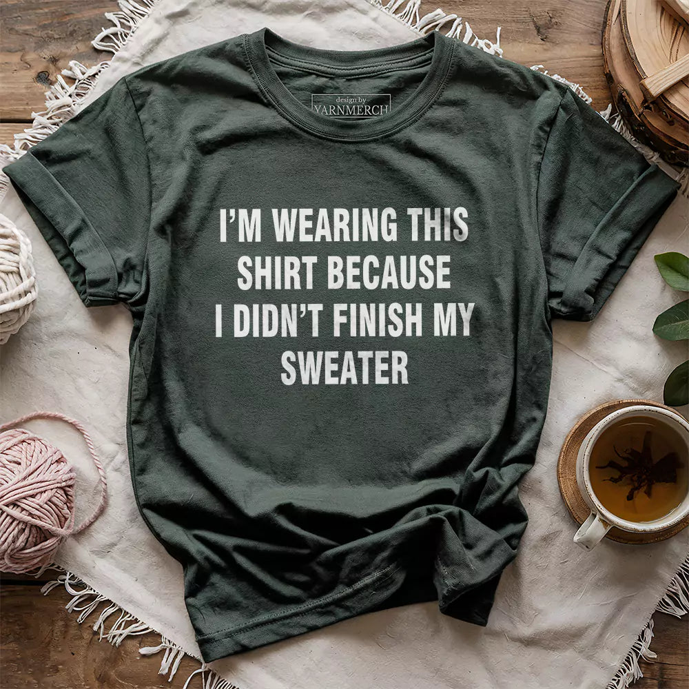 wearing this t shirt forest