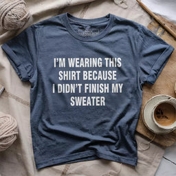 wearing this t shirt heather navy