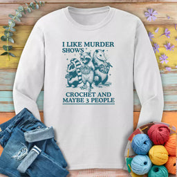 weird hobbies long sleeve white