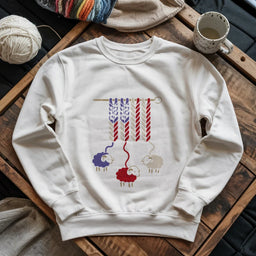 white AmericaWoolSweatshirt