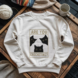 white AreUCrochetingSweatshirt