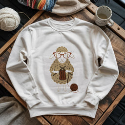 white KnitHappensSweatshirt