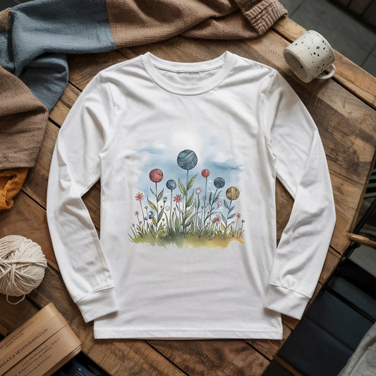 white YarnFieldLongSleeveT shirt
