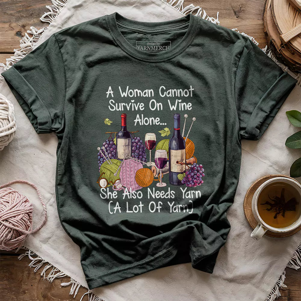 wine and yarn lover forest