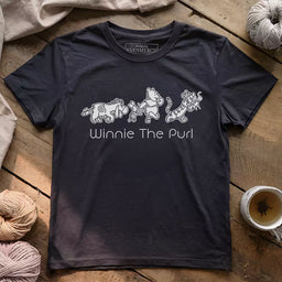 winnie the purl t shirt dark grey heather