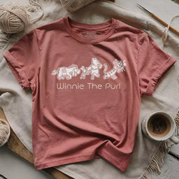 winnie the purl t shirt heather mauve
