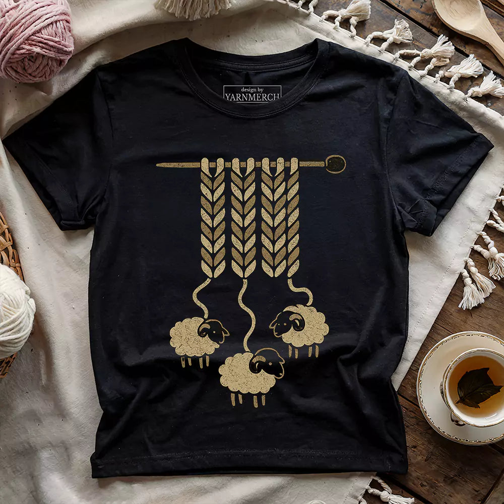 wool origins t shirt black