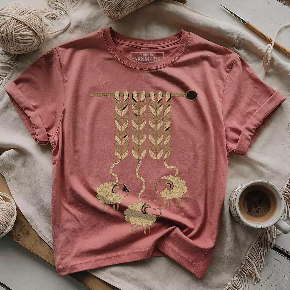 wool origins t shirt heather mauve