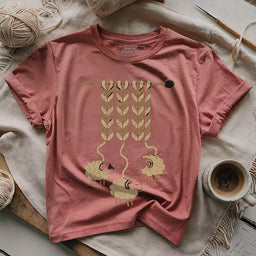 wool origins t shirt heather mauve