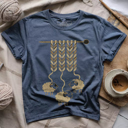 wool origins t shirt heather navy