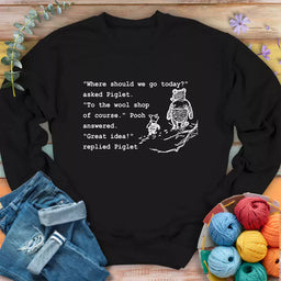 wool shop sweatshirt black