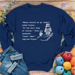 wool shop sweatshirt navy
