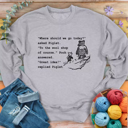 wool shop sweatshirt sports grey