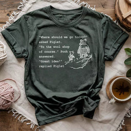 wool shop t shirt forest