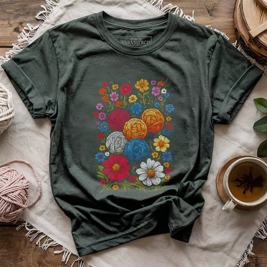 yarn bloom t shirt forest