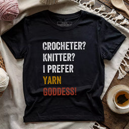 yarn goddess t shirt black