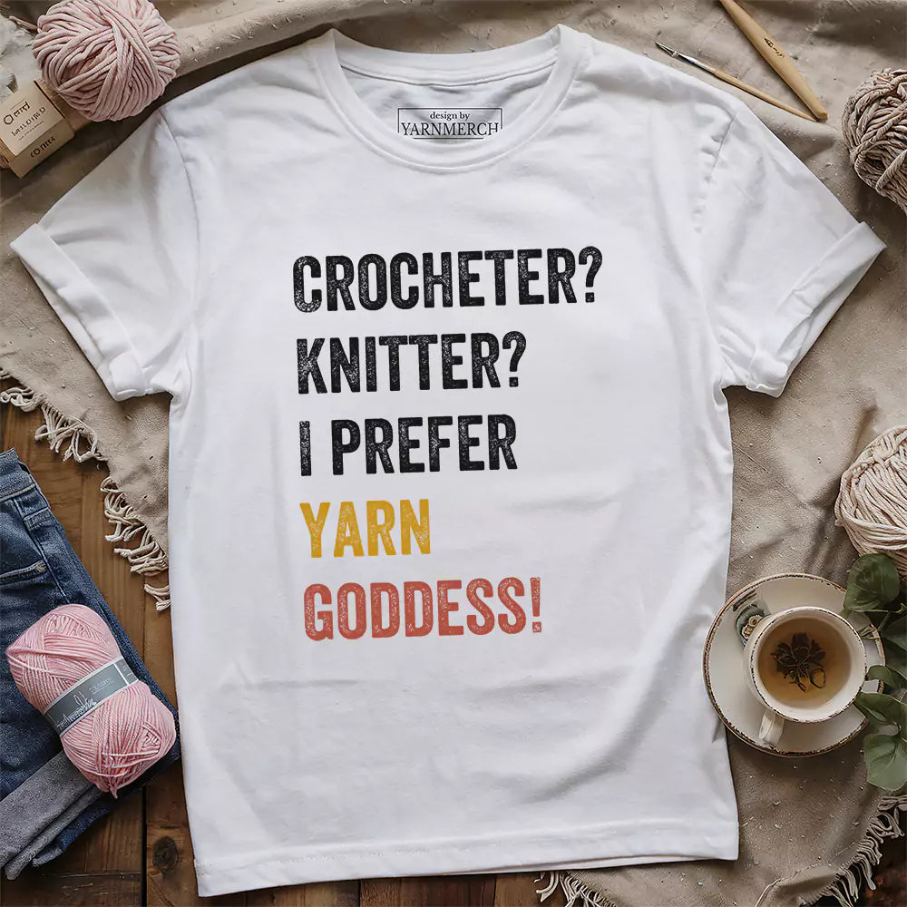 yarn goddess t shirt white