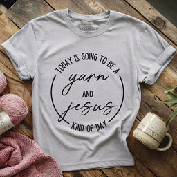 yarn jesus t shirt athletic heather