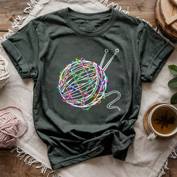 yarn lights t shirt forest
