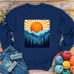 yarn sun sweatshirt navy