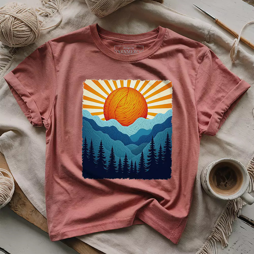 yarn sun t shirt heather mauve