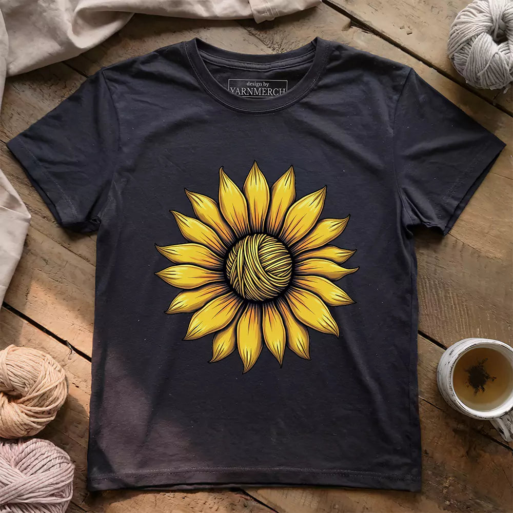 yarn sunflower t shirt dark grey heather