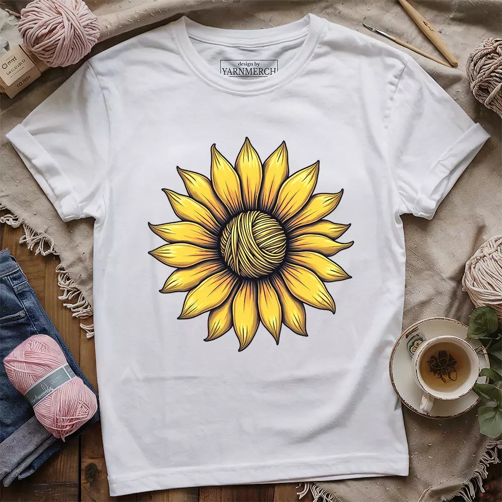 yarn sunflower t shirt white