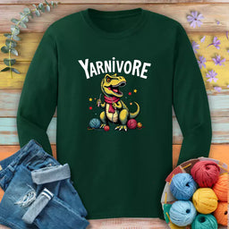yarnivore crocheter long sleeve forest