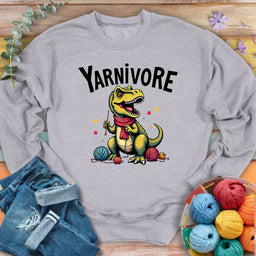 yarnivore knitter sweatshirt sports grey