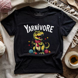yarnivore knitter t shirt black