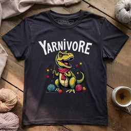 yarnivore knitter t shirt dark grey heather