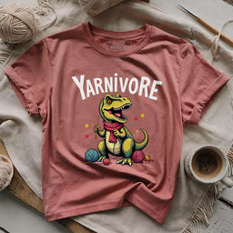 yarnivore knitter t shirt heather mauve