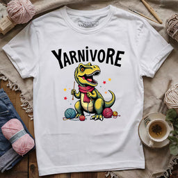 yarnivore knitter t shirt white
